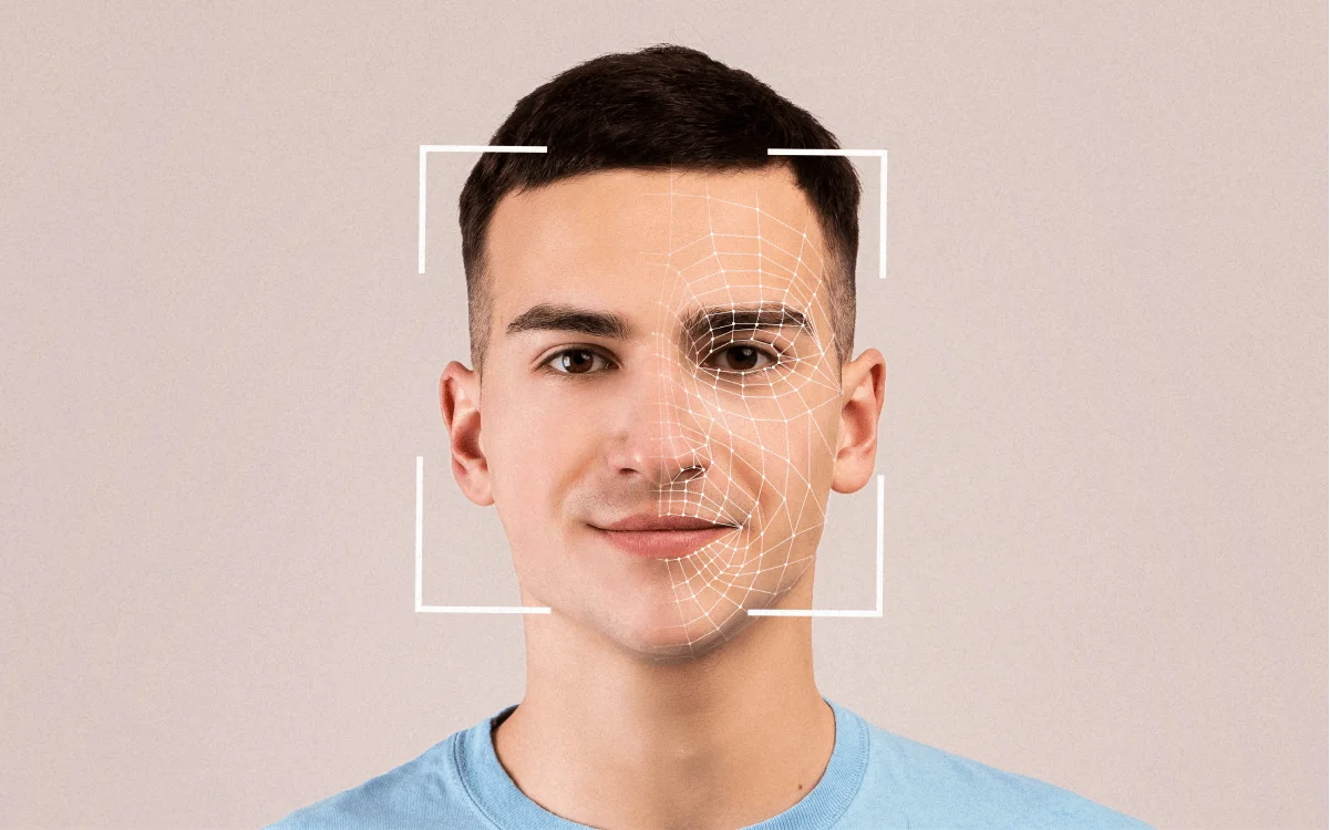 Website - Facial Recognition - Facial Banner Illustration